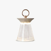 Ribbed Acrylic Built-in Battery Table Lamp